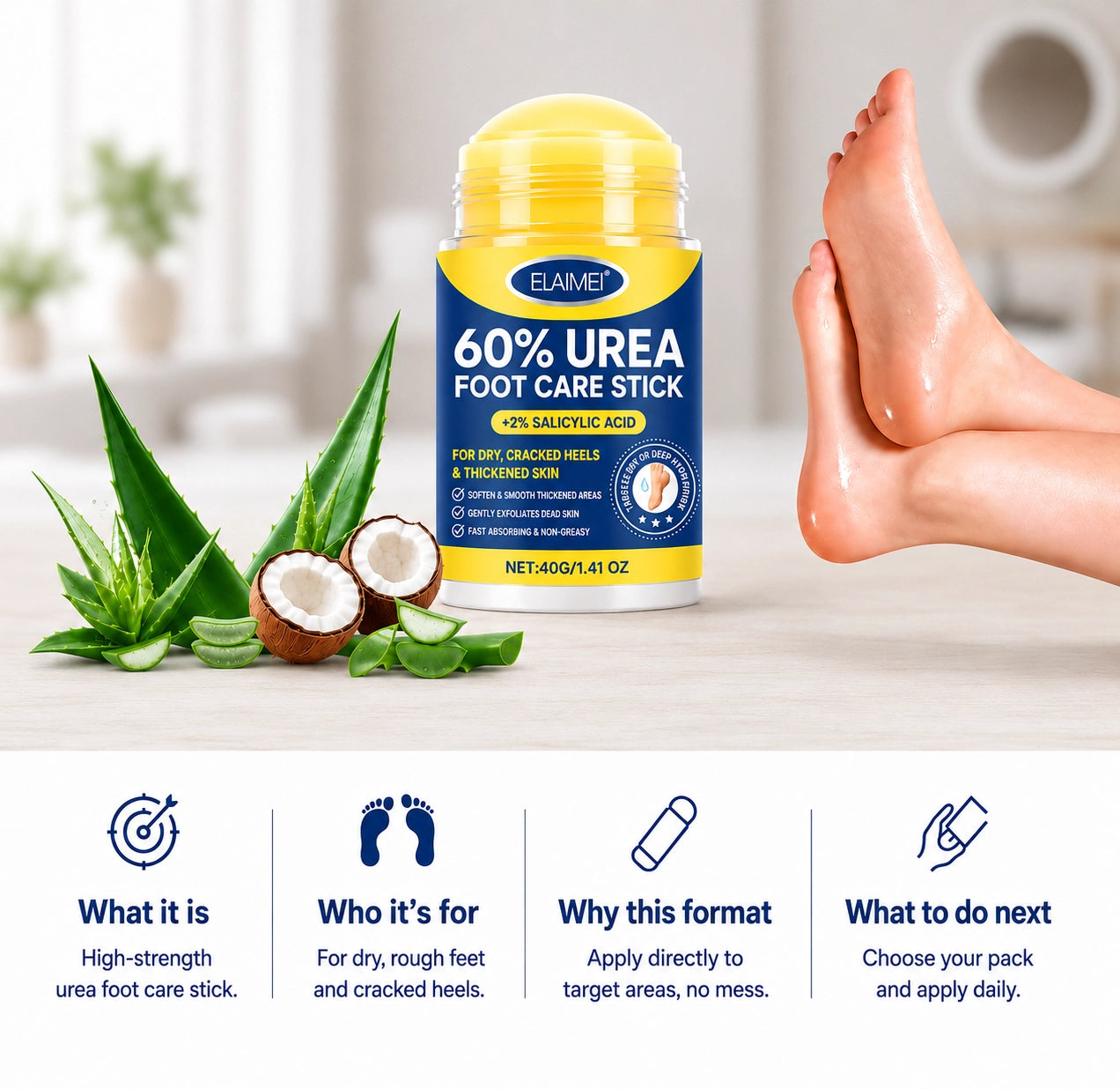 60% Urea Foot Repair Stick